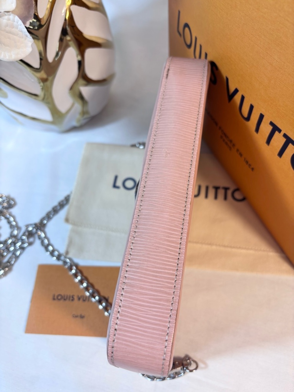 Louis Vuitton Rose Felicie Pochette Sold - Picture 8 of 14